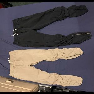 H&M scruch joggers sz 28 waist 2 pairs worn !!